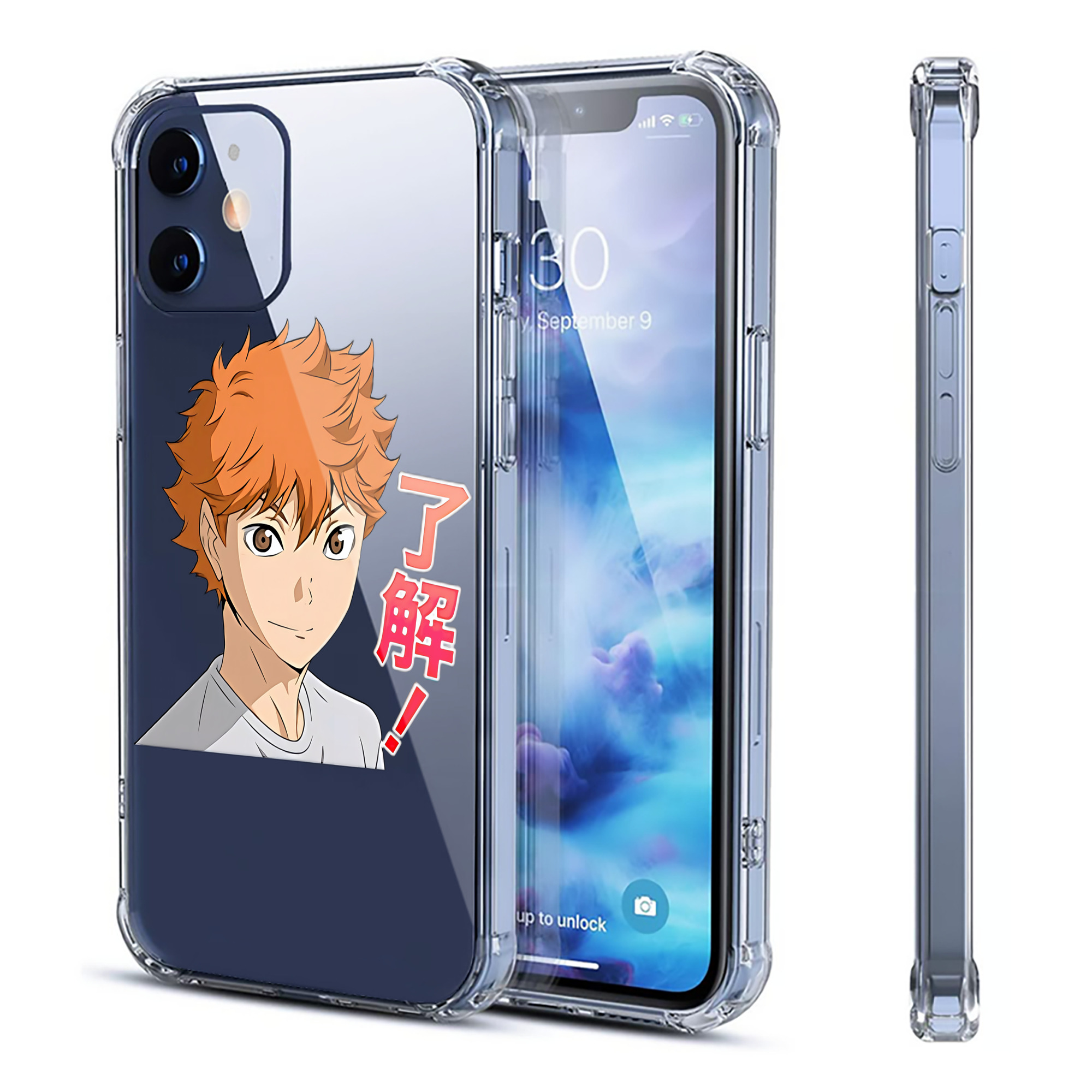 （画像用） ハイキュー!! Haikyu!! 【iPhone 12シリーズ対応】透明スマホケース（クリアソフトケース）